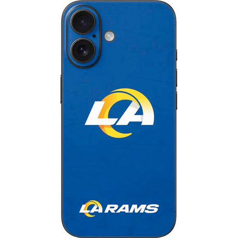 NFL Los Angeles Rams Distressed iPhone 16 Skin