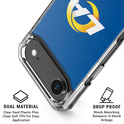 NFL Los Angeles Rams Distressed iPhone 17 Air Clear Case