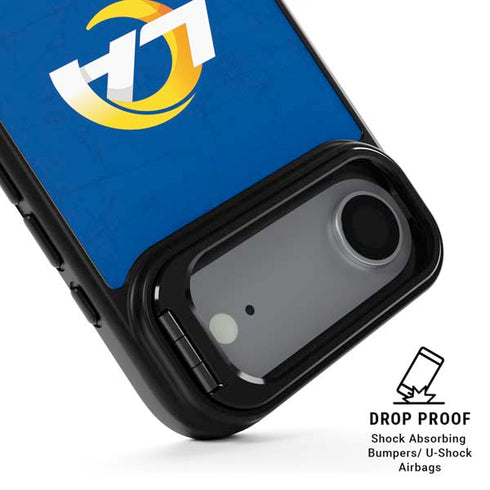 NFL Los Angeles Rams Distressed iPhone 17 Air Kickstand Case