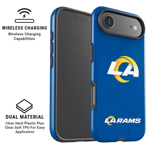 NFL Los Angeles Rams Distressed iPhone 17 Air Magsafe Impact Case