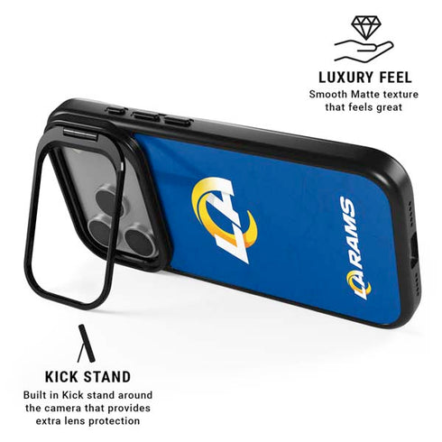 NFL Los Angeles Rams Distressed iPhone 17 Pro Kickstand Case