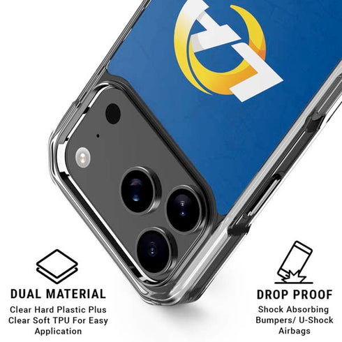 NFL Los Angeles Rams Distressed iPhone 17 Pro MagSafe Case