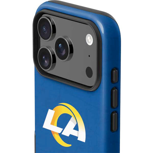 NFL Los Angeles Rams Distressed iPhone 17 Pro Max Impact Case