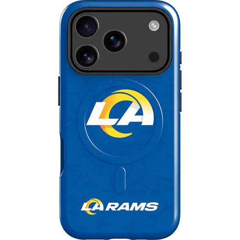 NFL Los Angeles Rams Distressed iPhone 17 Pro Max Magsafe Impact Case