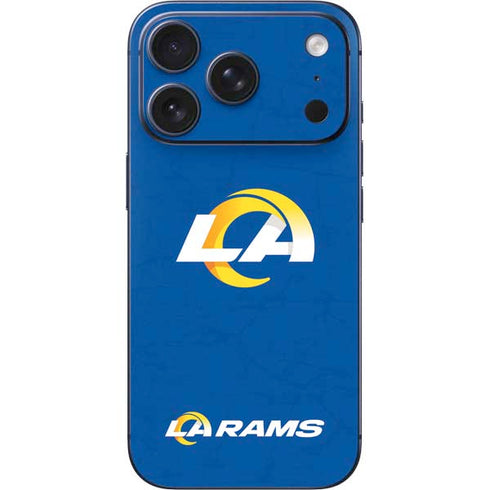 NFL Los Angeles Rams Distressed iPhone 17 Pro Max Skin