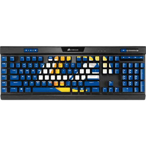 NFL Los Angeles Rams Distressed K95 RGB PLATINUM Mechanical Gaming Keyboard Skin