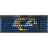 NFL Los Angeles Rams Distressed K95 RGB PLATINUM Mechanical Gaming Keyboard Skin