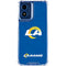 NFL Los Angeles Rams Distressed Moto G 5G (2024) Clear Case