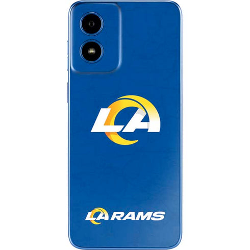 NFL Los Angeles Rams Distressed Moto G Play 4G (2024) Skin