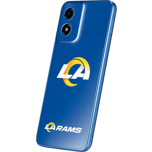 NFL Los Angeles Rams Distressed Moto G Play 4G (2024) Skin