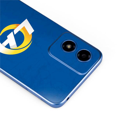 NFL Los Angeles Rams Distressed Moto G Play 4G (2024) Skin