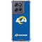 NFL Los Angeles Rams Distressed Moto G Power 5G (2025) Clear Case