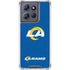 NFL Los Angeles Rams Distressed Moto G Power 5G (2025) Clear Case