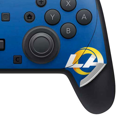 NFL Los Angeles Rams Distressed Nintendo Switch 2 (2025) Pro Controller Skin