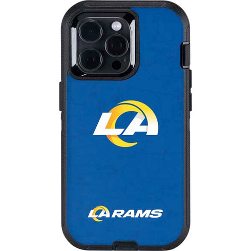 NFL Los Angeles Rams Distressed Otterbox Defender iPhone Skin