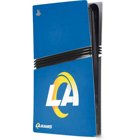 NFL Los Angeles Rams Distressed PS5 Pro Console Skin