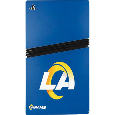 NFL Los Angeles Rams Distressed PS5 Pro Console Skin