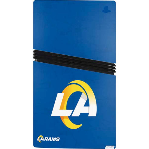 NFL Los Angeles Rams Distressed PS5 Pro Console Skin