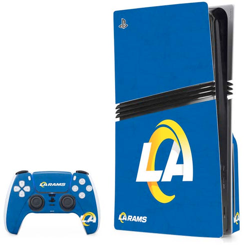 NFL Los Angeles Rams Distressed PlayStation PS5 Skins