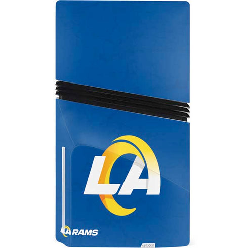 NFL Los Angeles Rams Distressed PS5 Pro Disk Console Skin