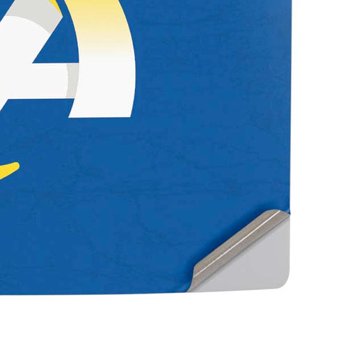 NFL Los Angeles Rams Distressed PS5 Pro Disk Console Skin