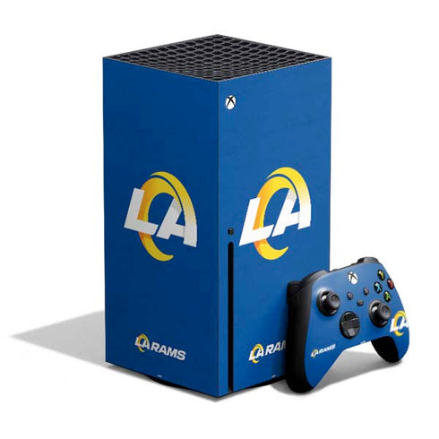 NFL Los Angeles Rams Distressed Xbox Series X Bundle Skin