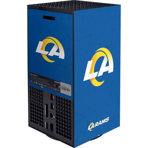 NFL Los Angeles Rams Distressed XBox Series X Digital Edition Bundle Skin
