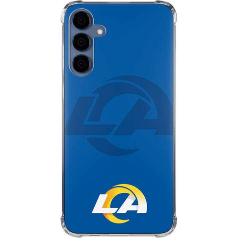 NFL Los Angeles Rams Double Vision Galaxy A55 5G Clear Case