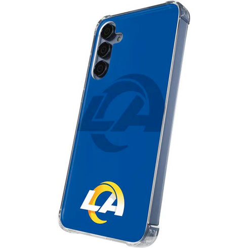 NFL Los Angeles Rams Double Vision Galaxy A55 5G Clear Case