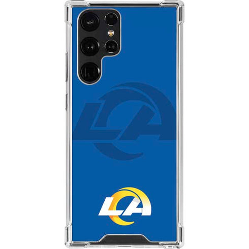 NFL Los Angeles Rams Double Vision Galaxy S23 Ultra Clear Case