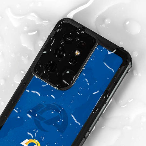 NFL Los Angeles Rams Double Vision Galaxy S24 Ultra Waterproof Case