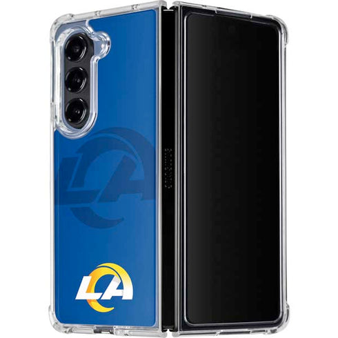 NFL Los Angeles Rams Double Vision Galaxy Z Fold5 5G Clear Case
