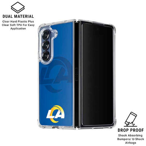 NFL Los Angeles Rams Double Vision Galaxy Z Fold6 Clear Case