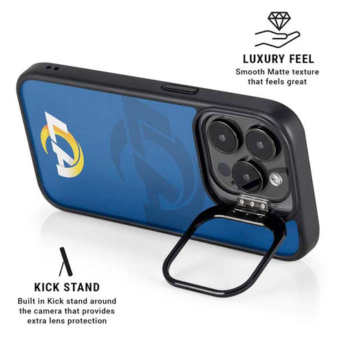 NFL Los Angeles Rams Double Vision iPhone 15 Pro Kickstand Case