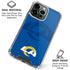 NFL Los Angeles Rams Double Vision iPhone 16 Pro Max Clear Case