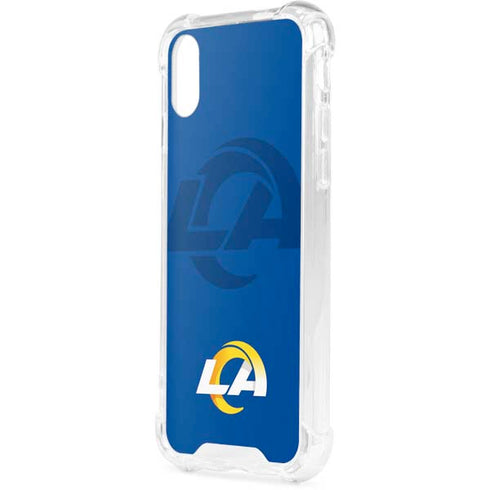 NFL Los Angeles Rams Double Vision iPhone XS Clear Case