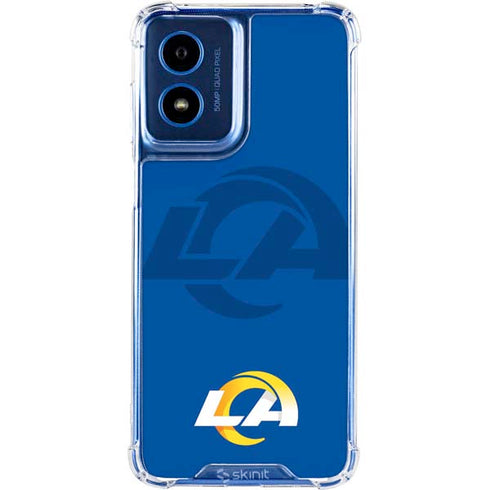 NFL Los Angeles Rams Double Vision Moto G 5G (2024) Clear Case