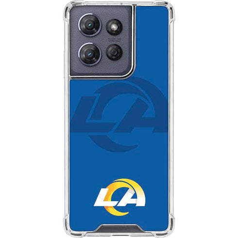 NFL Los Angeles Rams Double Vision Moto G Play 5G (2025) Clear Case