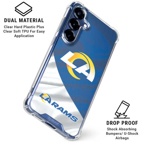 NFL Los Angeles Rams Galaxy S25 Clear Case