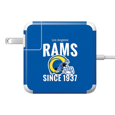 NFL Los Angeles Rams Helmet 85W Power Adapter (15 and 17 inch MacBook Pro Charger) Skin