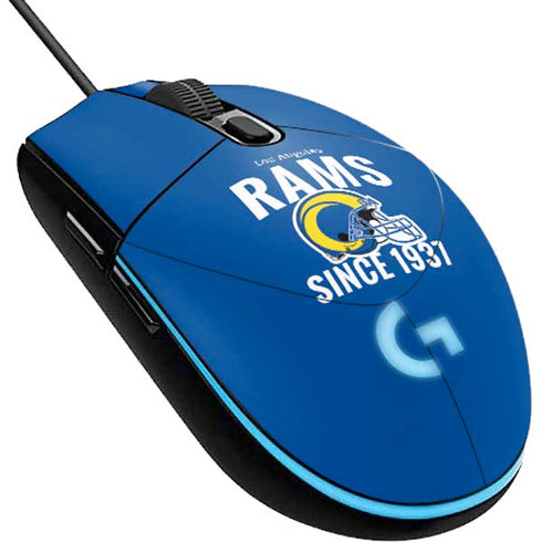 NFL Los Angeles Rams Helmet G203 Prodigy RGB Wired Gaming Mouse Skin