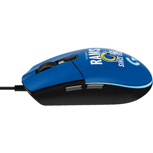 NFL Los Angeles Rams Helmet G203 Prodigy RGB Wired Gaming Mouse Skin