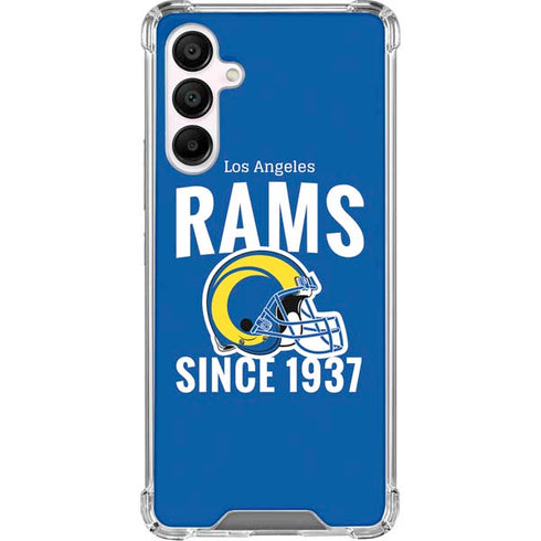 NFL Los Angeles Rams Helmet Galaxy A16 5G Clear Case