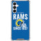 NFL Los Angeles Rams Helmet Galaxy A16 5G Clear Case