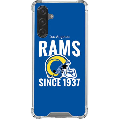 NFL Los Angeles Rams Helmet Galaxy A17 Clear Case