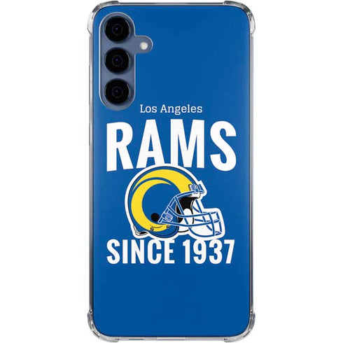 NFL Los Angeles Rams Helmet Galaxy A35 5G Clear Case