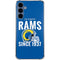NFL Los Angeles Rams Helmet Galaxy A35 5G Clear Case