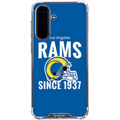 NFL Los Angeles Rams Helmet Galaxy A36 5G Clear Case