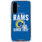 NFL Los Angeles Rams Helmet Galaxy A36 5G Clear Case