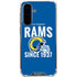 NFL Los Angeles Rams Helmet Galaxy A36 5G Clear Case